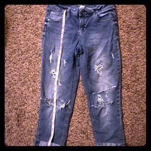 Girls Justice Cropped Jeans